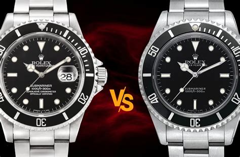 rolex vs submariner no date